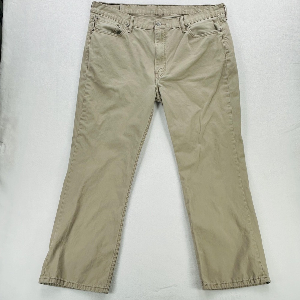 Levis 514 Jeans Mens 42x30 Beige Straight Leg Twill 5 Pocket Big & Tall Pants